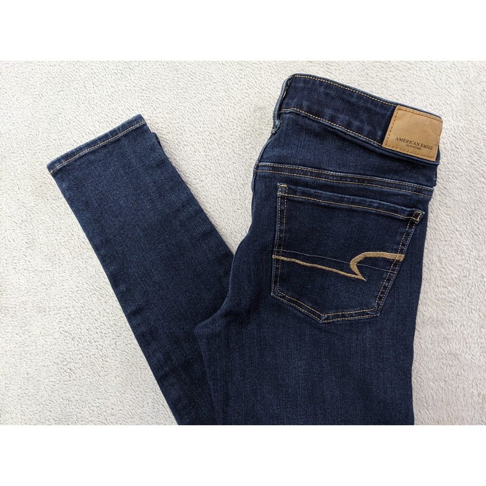 American Eagle Outfitters Jeggings Womens Size 0 Super Stretch X Dark Wash